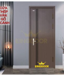 Cửa thép vân gỗ KG-1.08