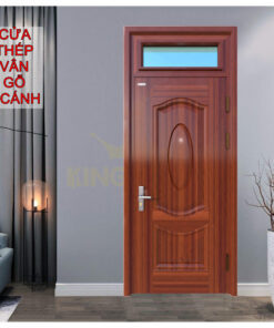 Cửa thép vân gỗ KG-1.07-1TK