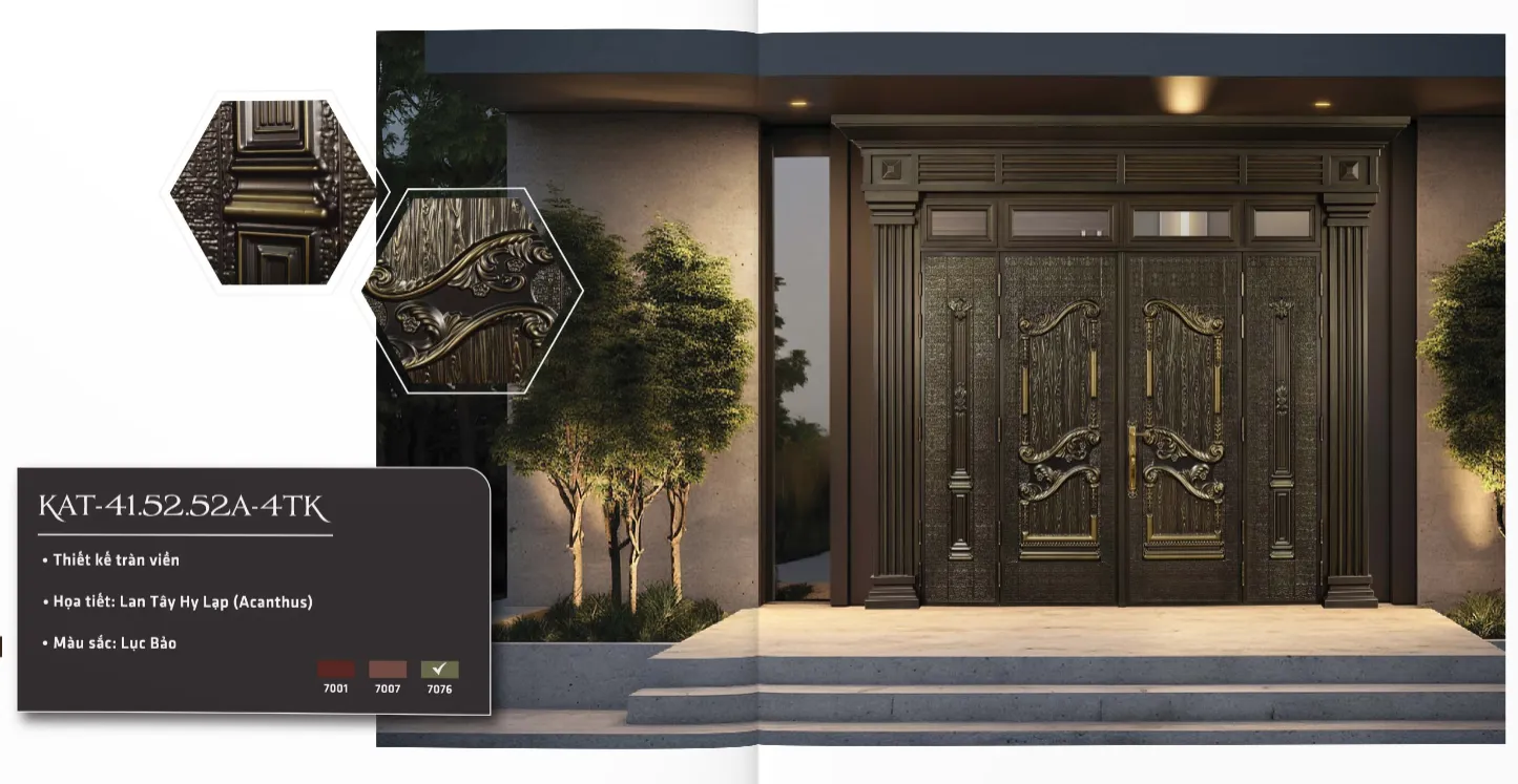 Giá cửa thép vân gỗ Classic 5D mới nhất