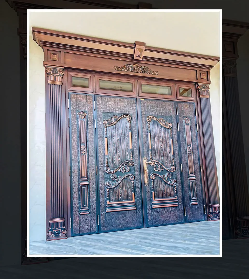 Giá cửa thép vân gỗ Classic 5D mới nhất