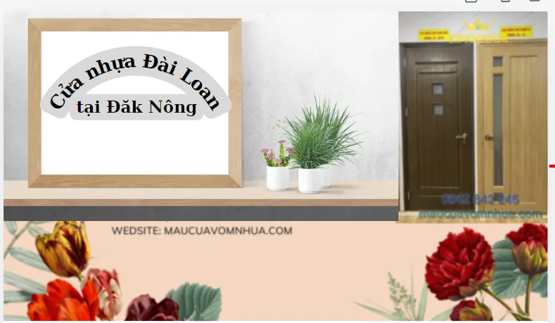 Giá cửa nhựa Đài Loan tại Đắk Nông