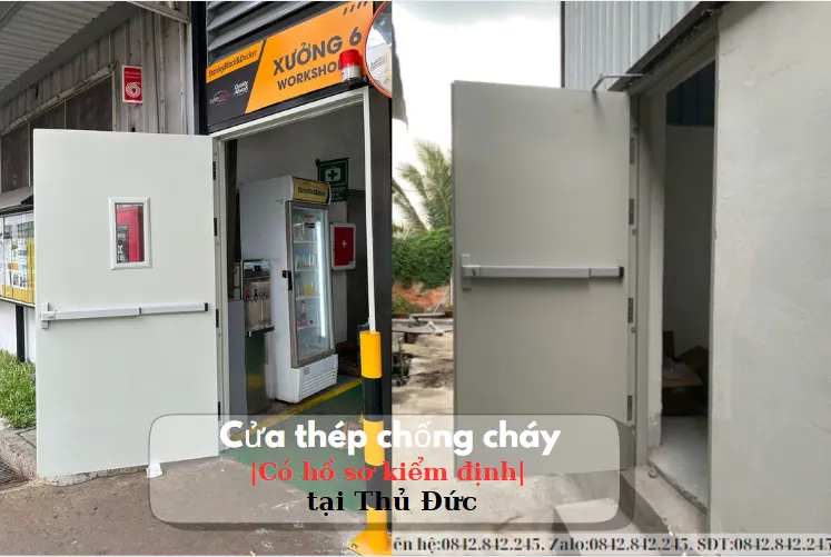 Giá cửa thép chống cháy có hồ sơ kiểm định tại Thủ Đức