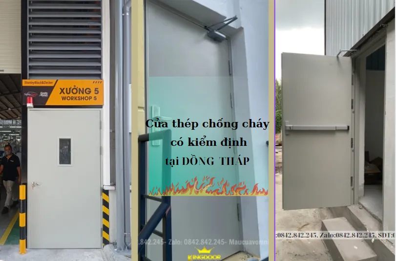 Giá cửa thép chống cháy có kiểm định tại Đồng Tháp