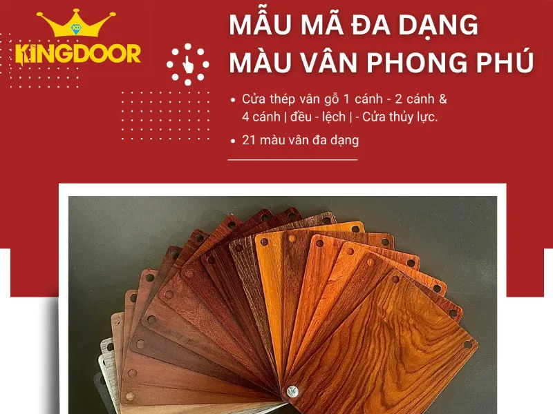 Giá cửa thép vân gỗ tại Sóc Trăng