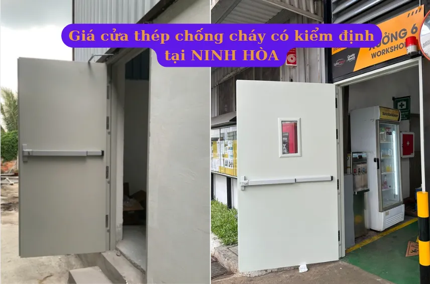 Giá cửa thép chống cháy có kiểm định tại Ninh Hòa