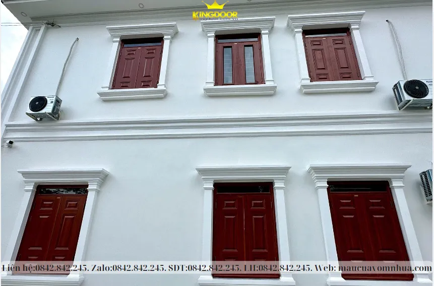 Giá cửa thép vân gỗ Ninh Thuận