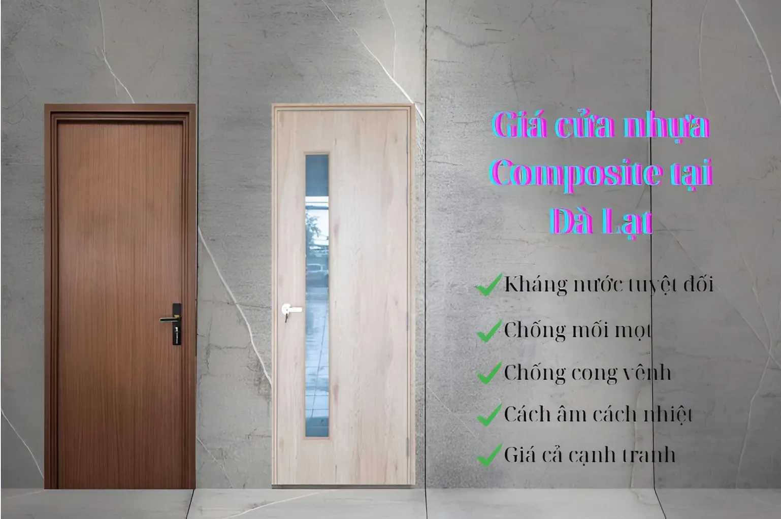 Giá cửa nhựa Composite tại Đà Lạt