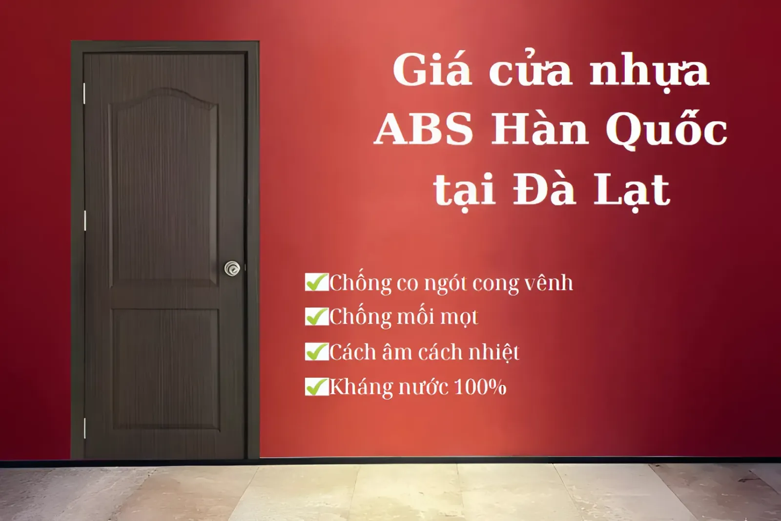 Giá cửa nhựa ABS Hàn Quốc tại Đà Lạt