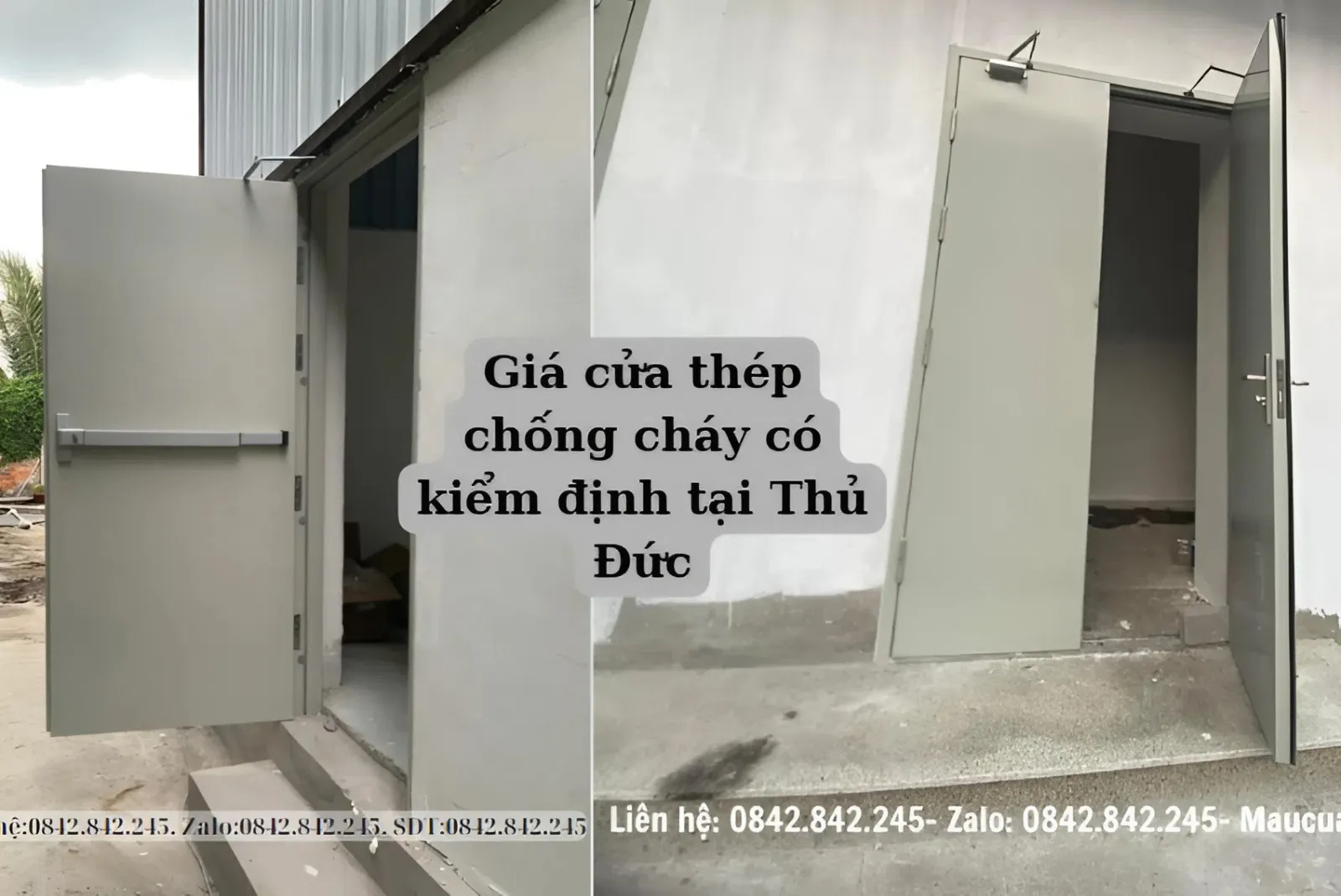 Giá cửa thép chống cháy có kiểm định tại Thủ Đức